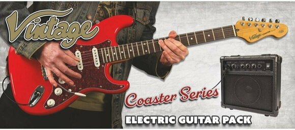 Elektrická kytara Vintage V60 Coaster Pack Gloss Black - 20
