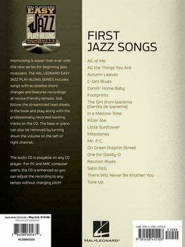 Нотни листи за група и оркестър Hal Leonard First Jazz Songs Нотна музика - 2
