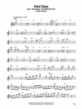 Noty pro dechové nástroje John Coltrane Omnibook Clarinet, Saxophone, etc Noty - 2