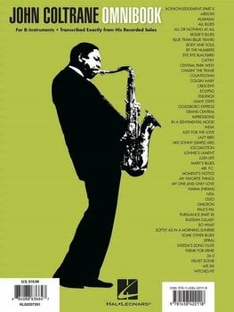 Нотни листи за духови инструменти John Coltrane Omnibook Clarinet, Saxophone, etc Нотна музика - 3