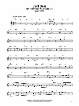 Нотни листи за духови инструменти John Coltrane Omnibook Alto Saxophone, Bariton Saxophone - 3