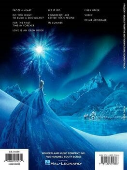 Noder til klaverer Disney Frozen Piano Music from the Motion Picture Soundtrack Musik bog - 2