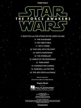 Note Star Wars Episode VII - The Force Awakens Piano - 2