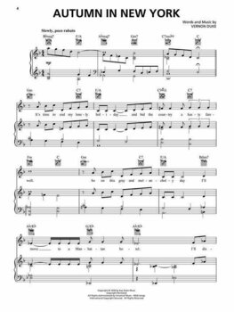 Notas Hal Leonard Jazz Ballads Piano, Vocal and Guitar - 2