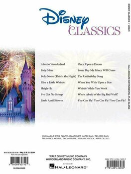 Noty pre sláčikové nástroje Disney Classics for Violin - 2