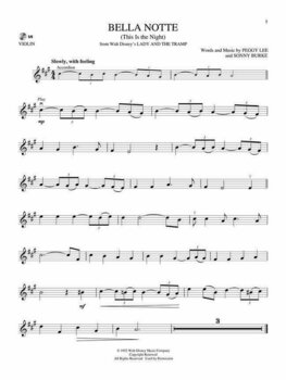 Noty pro smyčcové nástroje Disney Classics for Violin - 3