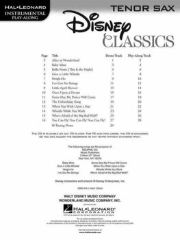 Partituri pentru instrumente de suflat Disney Classics Tenor Saxophone - 2
