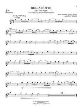 Note za puhačke instrumente Disney Classics Tenor Saxophone - 3