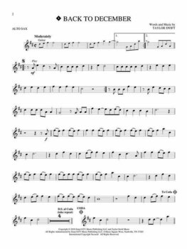 Music sheet for wind instruments Taylor Swift Alto Saxophone - 3