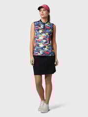 Polo majice Callaway Womens Sleeveless Multi-Colour Camo Peacoat XS Polo majice - 1