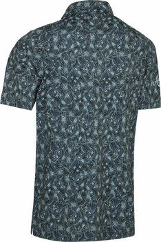 Риза за поло Callaway Mens All Over Outline Floral Print Polo Caviar L - 2