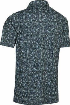 Риза за поло Callaway Mens All Over Outline Floral Print Polo Caviar 2XL - 2
