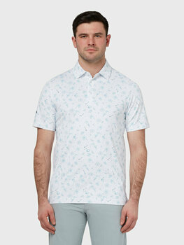 Polo-Shirt Callaway Mens All Over Golf & Tucan Print Bright White L Polo-Shirt - 3