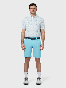 Риза за поло Callaway Mens Golf Novelty Print Polo Bright White L - 3