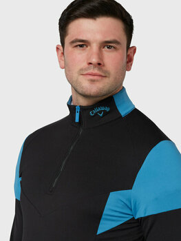 Суичър/Пуловер Callaway Mens Colour Block With Contrast Details Pullover Caviar L - 4