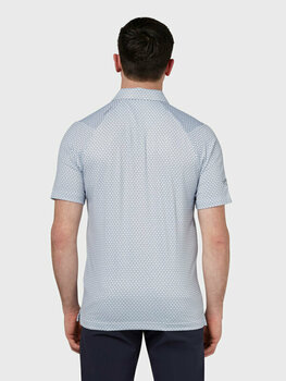 Риза за поло Callaway Mens Trademark Ombre Chev Print Bright White XL Риза за поло - 3