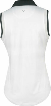 Риза за поло Callaway Womens Engineered Evanescent Geo Sleeveless Polo Brilliant White L - 2