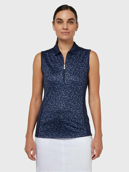 Polo majica Callaway Womens Sleeveless Shape Shifter Geo Peacoat M Polo majica - 7