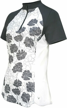 Риза за поло Callaway Womens Texture Floral Polo Brilliant White L - 2