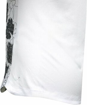 Риза за поло Callaway Womens Texture Floral Polo Brilliant White L - 5