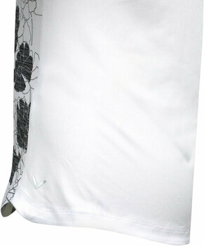 Polo Shirt Callaway Womens Texture Floral Brilliant White S Polo Shirt - 5