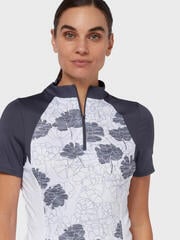 Polo košile Callaway Womens Texture Floral Brilliant White XS Polo košile - 6