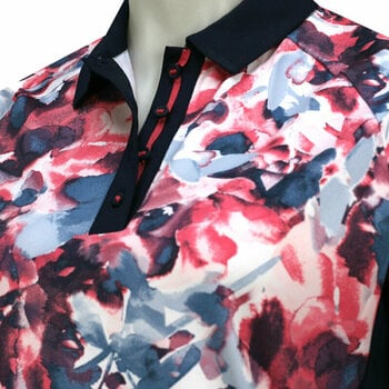 Риза за поло Callaway Womens Short Sleeve Floral Polo Fruit Dove S - 3