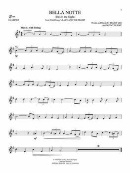 Partituri pentru instrumente de suflat Disney Disney Classics Clarinet - 3