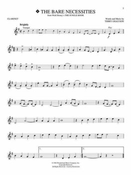 Notblad för blåsinstrument Disney Greats Clarinet - 3