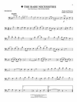 Notblad för blåsinstrument Disney Greats Trombone Musikbok - 3