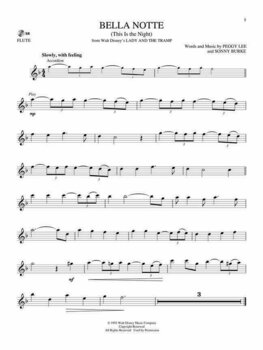 Partitura para instrumentos de viento Disney Classics Flute - 3