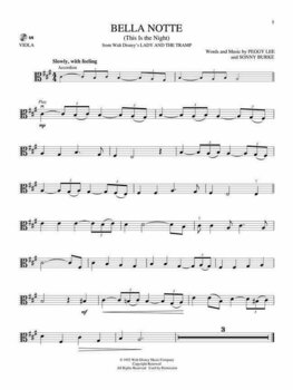 Nuty na instrumenty smyczkowe Disney Classics Viola - 3