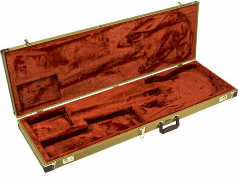 Koffer voor basgitaar Fender Pro Series Precision Bass/Jazz Bass Case Tweed with Orange - 4
