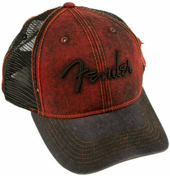 шапка Fender Washed Trucker Dark Red/Blk One Size - 2