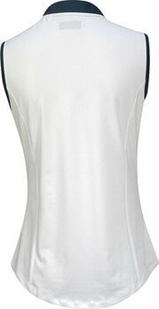 Риза за поло Callaway Womens Sleeveless Engineered Fading Shift Geo Polo Brilliant White XS - 2