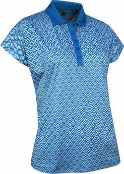 Риза за поло Callaway Womens Chev Geo Polo Blue Sea Star XL - 2