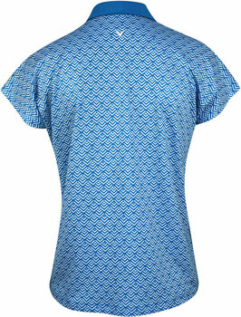 Риза за поло Callaway Womens Chev Geo Polo Blue Sea Star XL - 3