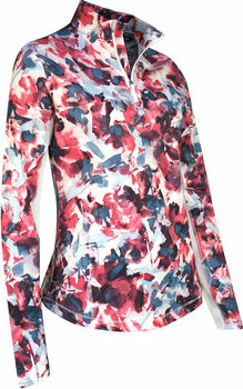 Суичър/Пуловер Callaway Womens Brushed Floral Printed Sun Protection Top Fruit Dove M - 2