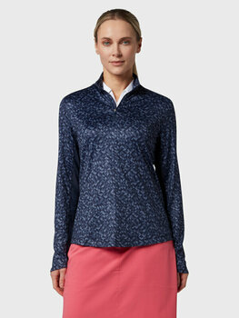 Sweat à capuche/Pull Callaway Womens Shape Shifter Geo Printed Sun Protection Top Peacoat S - 3