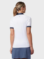 Rövid ujjú póló Callaway Womens Short Sleeve V-Placket Colourblock Brilliant White L Rövid ujjú póló - 3