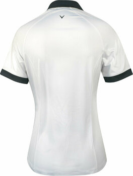 Poloshirt Callaway Womens Short Sleeve V-Placket Colourblock Brilliant White XS Poloshirt - 2