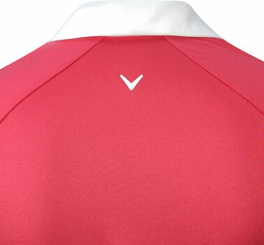 Poloshirt Callaway Womens Short Sleeve V-Placket Colourblock Polo Fruit Dove S - 4