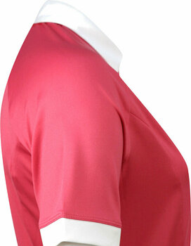 Polo-Shirt Callaway Womens Short Sleeve V-Placket Colourblock Polo Fruit Dove XL - 2