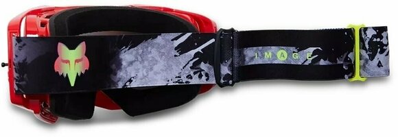 Moto brýle FOX Airspace Dkay Mirrored Lens Goggles Fluorescent Red Moto brýle - 3