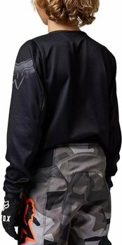 Maillot de motocross FOX Youth Blackout Jersey Black/Black S Maillot de motocross - 3