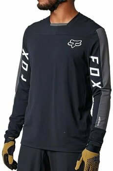Maillot de cyclisme FOX Defend Pro Long Sleeve Jersey Black XL Maillot - 2