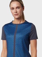 Polo-Shirt Callaway Womens Mitered Reflection Stripe Odyssey Grey - 2