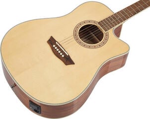 Elektroakusztikus gitár Washburn Harvest D7SCE Natural Elektroakusztikus gitár - 2