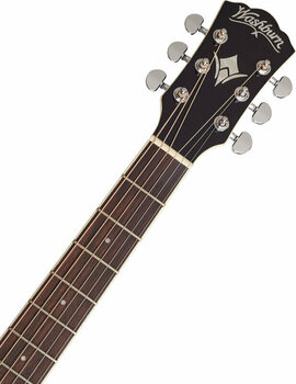 Elektroakustická kytara Jumbo Washburn EA12 B-A-U Black - 4