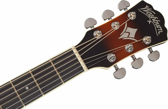 Jumbo elektro-akoestische gitaar Washburn EA15 ATB-A-U Tobacco Burst - 5